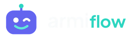 Armiflow Logo auf dunklem Hintergrund